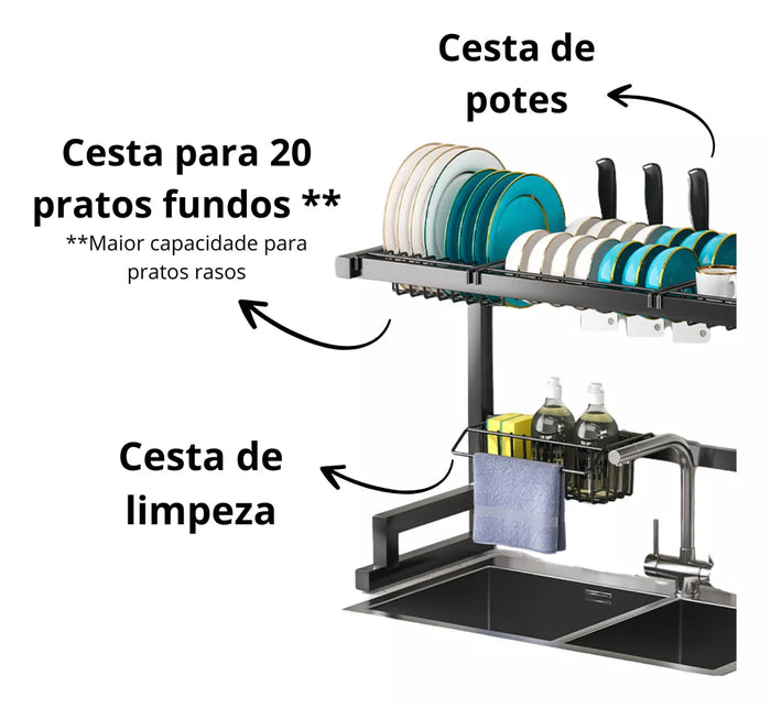 Escorredor de Louças & Organizador - Últimas Unidades