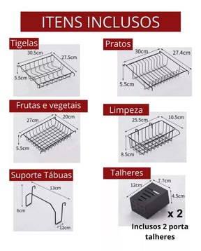 Escorredor de Louças & Organizador - Últimas Unidades