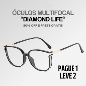 Pague 1 Leve 2 | Óculos Multifocal Diamond Life [Se Adapta Ao Seu Grau] + Brinde